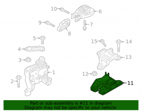 Engine mount left Mazda 3 19- 2.5 automatic transmission