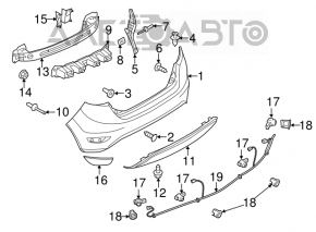 Reflector rear right Ford Fiesta 11-19 5d
