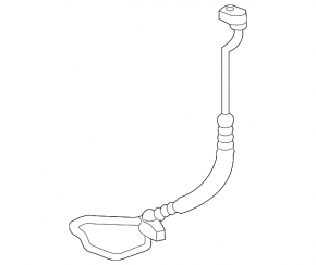 Air conditioning condenser-heater pipe first Ford Edge 15-18 2.0T