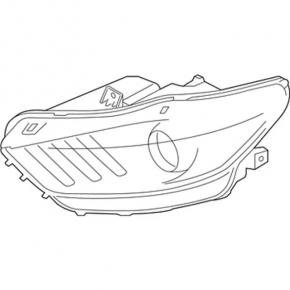 Headlight front left complete Ford Mustang mk6 15-17 xenon
