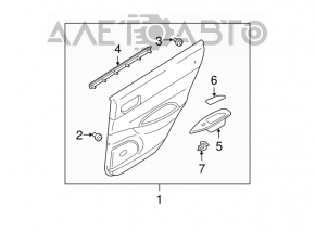 Rear right window lift control Mazda6 03-05