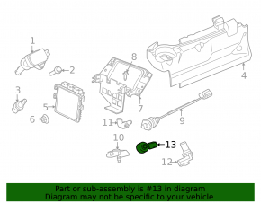 Knock Sensor Jaguar F-Pace X761 17-20 3.0t AJ126