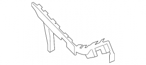 Rear bumper mount on the right wing Ford Mustang mk6 18- coupe, broken