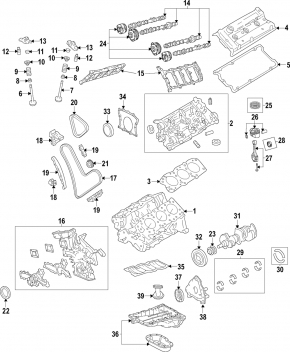 Right camshaft bed for cylinder head 2GR-FE Lexus RX350 10-15