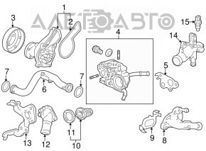 Thermostat Housing Assembly Acura ILX 13-15
