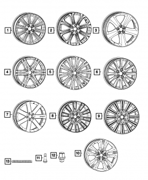Wheel disk R19 Chrysler 300 13-14 curb, for painting