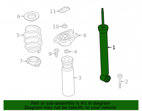 Rear left shock absorber BMW 2 F44 20-24 B46