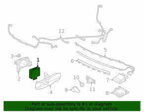 Blind Spot Sensor (BSM) left Audi Q3 19-25