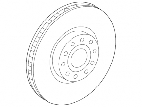 Front left brake disc VW Atlas 18-21