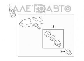 Wheel Pressure Sensor Toyota Highlander 14-19