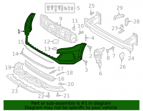 Bare front bumper for Audi Q8 19-23 S-line