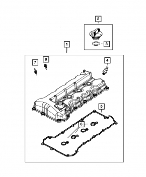 Valve Cover Dodge Dart 13-16 2.0
