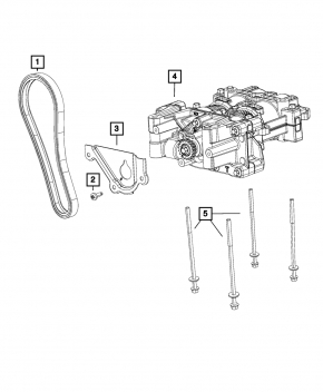Oil pump for internal combustion engine Dodge Dart 13-16 2.4