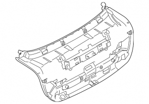 Lower trunk door trim BMW 4 F36 15-20 Gran Coupe, gray EVERESTGRAU
