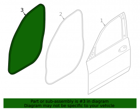Door seal front left BMW X7 G07 19-