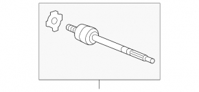 Right steering rod for Acura RDX 13-18