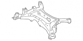 Subframe rear Infiniti FX35 FX45 03-08