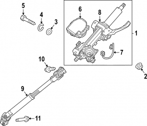 Steering column with EPS Kia Sportage 23-26 HEV without auto AC
