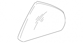 Door glass triangle rear left Lexus IS200 IS300 99-05