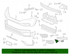 Bracket fog light right Honda CRV 20-22