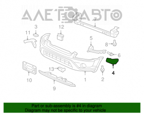 Right front bumper mount for Honda CRV 2002-2006