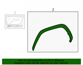 Front left fender arch trim for Lexus LX 22-26 silver 1J7