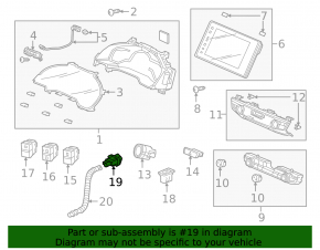 Honda Clarity 18-21 cabin temperature sensor (USA)