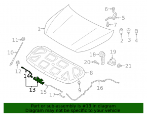 Kia Forte 19-24 Hood Lock with Sensor