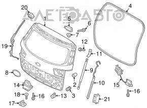 Kia Sorento 14-15 trunk lock