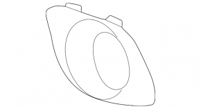 Left fog light frame Subaru Solterra 23-24 under fog light