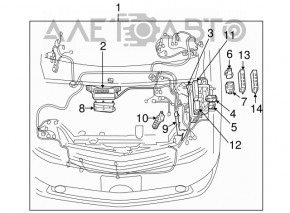 Fuse box housing underhood Toyota Prius 20 04-09