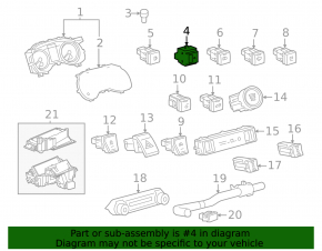 Toyota Rav4 19- Instrument Panel Light Control Button