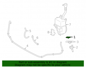 Headlight washer plug left Lexus RX350 RX450h 20-22