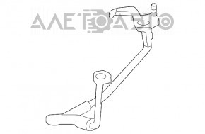 Air conditioning condenser-compressor pipe second Lexus RX350 10-15