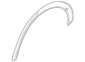 Rear left fender arch trim for Porsche Cayenne 19-26 Coupe, sport