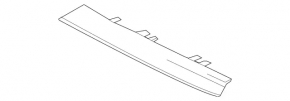 Grill molding lower left Mercedes GLS-class X166 13-16 chrome