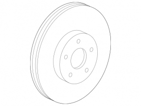 Mercedes W221 320mm rear left brake disc