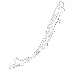 Mercedes H247 GLA 20-26 black inner rear right door sill plate