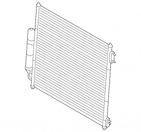 Air conditioning radiator condenser Land Rover Discovery 17-20 3.0d