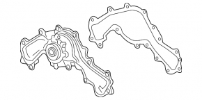 Water pump Chevrolet Camaro 16-23 3.6