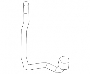 Cooling system hose BMW X5 F15 14-18 4.4T to radiator