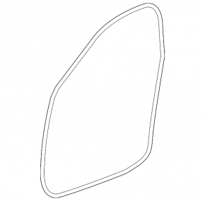 Door seal front left Cadillac CTS 14-