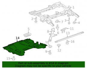 Front engine guard for the 1919 Cadillac CTS
