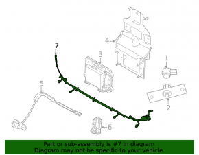 Nissan Pathfinder 22-25 front bumper wiring for fog lights, Platinum, SL