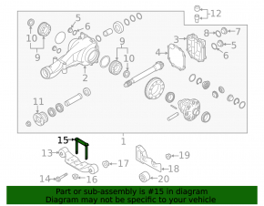 Subaru Forester 25-26 rear axle bracket front