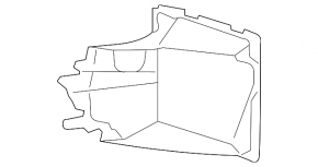 Left side radiator deflector Audi Q7 4L 10-15