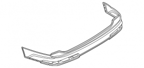 Rear bumper bare upper part Audi Q7 16-