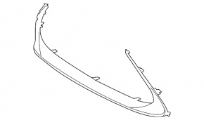 Front bumper grille lower frame for Lexus ES300h 16-18 rest matte