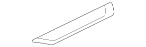 Door sill outer rear left VW Passat 20-22 chrome