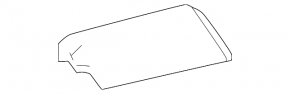 Rear right roof rail cover for Toyota Land Cruiser 24-26 for panoramic view